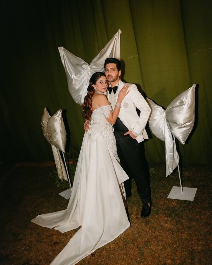 The couple described the event as “impeccable music, vibes, love, and a whole lot of bows.'