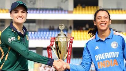 ind w vs ire w india women team beat ireland in first odi Ind W Vs Ire W அசால்டாக அடித்த இந்தியா... அயர்லாந்தின் இளம் கேப்டன் கேபியின் ஆட்டம் வீண்...