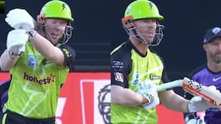 david warner bat break and hit on head during bbl 2024 25