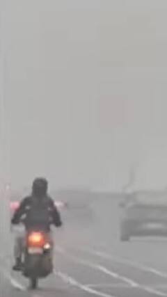 Noida में सर्दी से बुरा हाल, कोहरे और शीतलहर का डबल अटैक | ABP NEWS