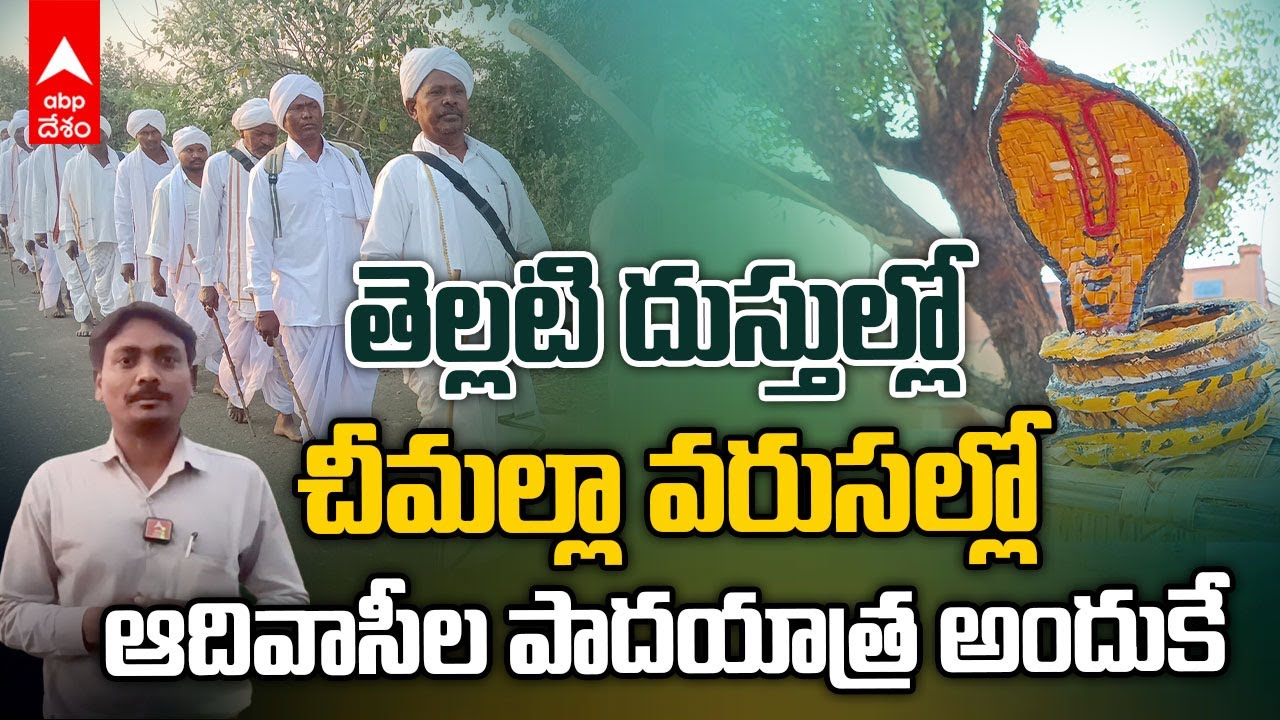 Nagoba Jathara Padayathra | ప్రారంభమైన మెస్రం వంశీయుల గంగాజల పాదయాత్ర | ABP Desam