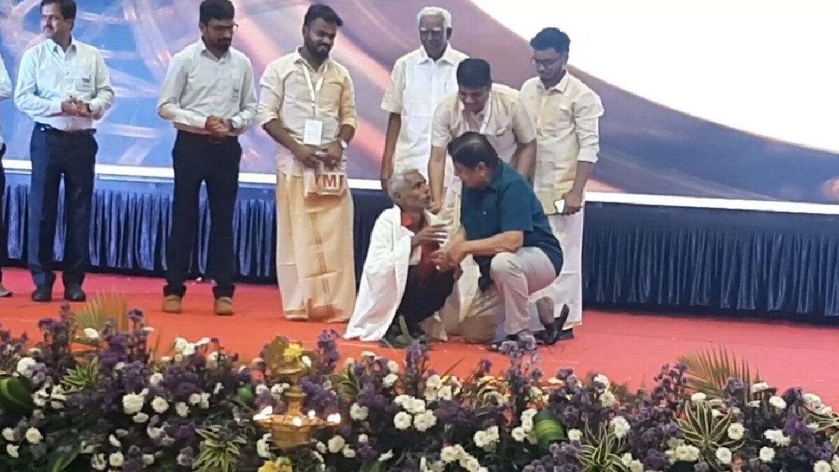 Actor Sivakumar: காலில் விழுந்த மாற்றுத்திறனாளி... கன்னத்தில் முத்தமிட்ட நடிகர் சிவக்குமார்