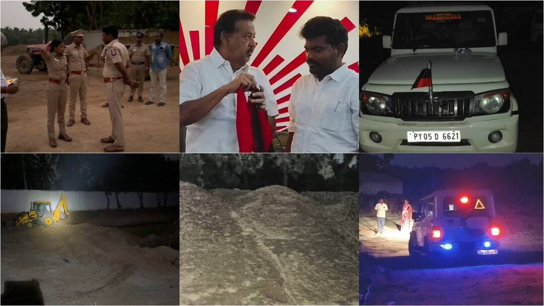 ECR ல் சட்டவிரோத மணல் குவாரி; தப்பி ஓடிய திமுக மாவட்ட நிர்வாகி