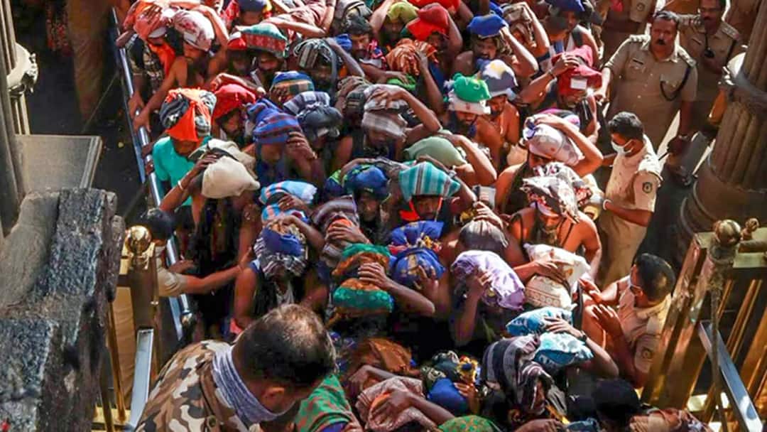 சபரிமலையில் ஸ்பாட் புக்கிங் முறையில் நாளொன்றுக்கு 5 ஆயிரம் பேர் மட்டுமே அனுமதி