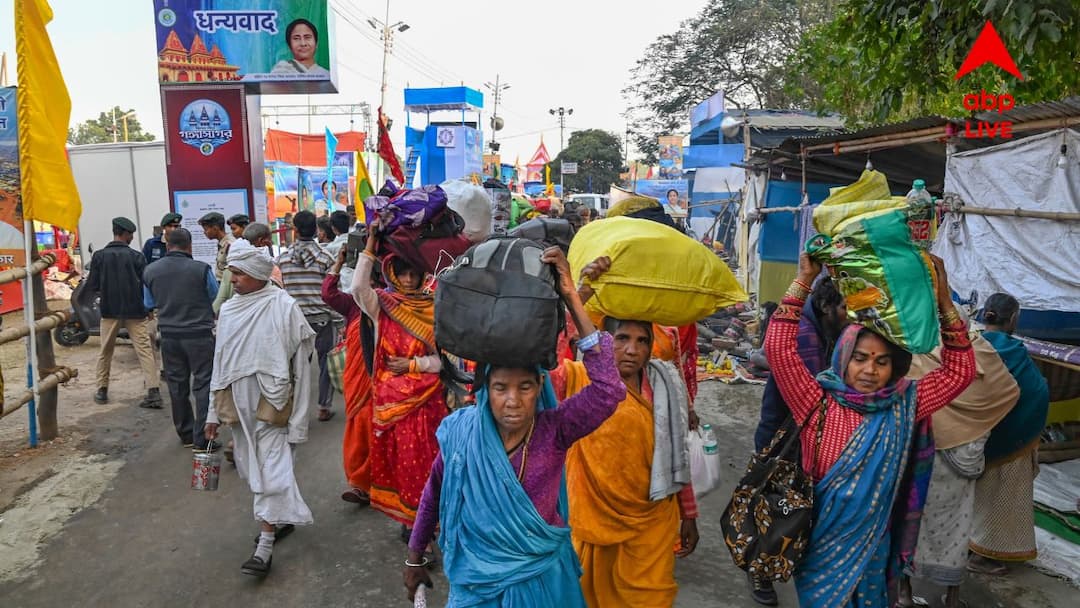 South 24 Parganas Gangasagar Mela 2025 crowd of pilgrims has started to gather Gangasagar Mela 2025: মকর স্নানের আগে কড়া নিরাপত্তা, গঙ্গাসাগরে পুণ্য়ার্থীদের ভিড়
