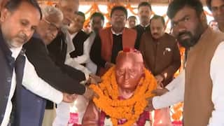 महाकुंभ में मुलायम सिंह यादव की जिस मूर्ति पर हुआ था विवाद, वहां पहुंचे अखिलेश यादव, किया ये काम