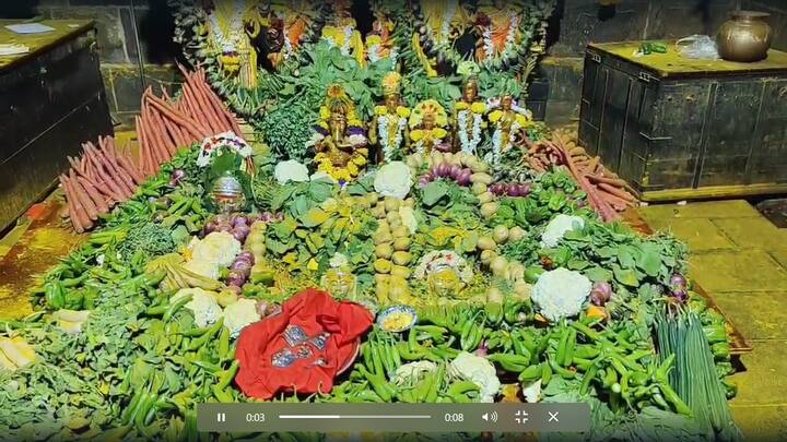 त्यामुळे शाकंभरी उत्सवाच्या काळात हिरव्या पालेभाज्या फळभाज्या आणि शेंगवर्गीय भाज्यांची पूजा केली जाते आणि त्याचा प्रसाद भाविकांमध्ये वाटला जातो.