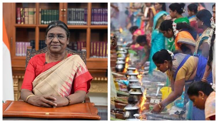 President Droupadi Murmu GREETINGS ON THE EVE OF PONGAL AND MAKAR SANKRANTI 