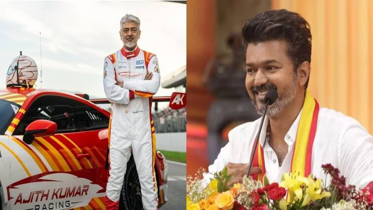 dubai car race victory expectation TVK Leader vijay wish actor ajithkumar Ajithkumar: எதிர்பார்ப்பு! அஜித்திற்கு வாழ்த்து தெரிவிப்பாரா விஜய்? தவெக பலத்தை அதிகரிப்பாரா தளபதி?