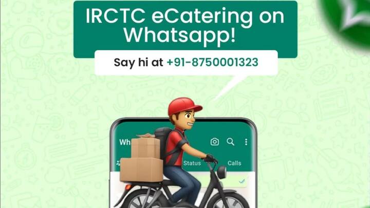आईआरसीटीसी की ओर से ट्रेन में सफर करने वाले यात्रियों के लिए कई सुविधाएं मुहैया करवाई जाती है. यात्री अपना फेवरेट फूड भी मंगा सकते हैं. इसके लिए IRCTC के व्हाट्सएप नंबर +91-8750001323 पर मैसेज किया जा सकता है.