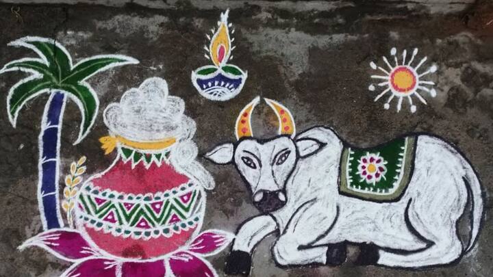 வீட்டிற்கு முன் கோலமிடும்போது, உங்களுக்கு விருப்பமான கோலங்களை வரையலாம். புள்ளி வைத்து வரைவது அல்லது ரங்கோலி என எதுவாக இருந்தாலும் கற்பனையில் உள்ளதை கோலமாக தீட்டலாம்.