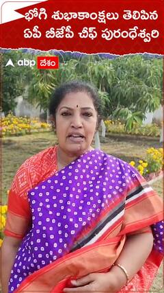 భోగి పండుగ శుభాకాంక్షలు తెలిపిన ఏపీ బీజేపీ చీఫ్ పురంధేశ్వరి
