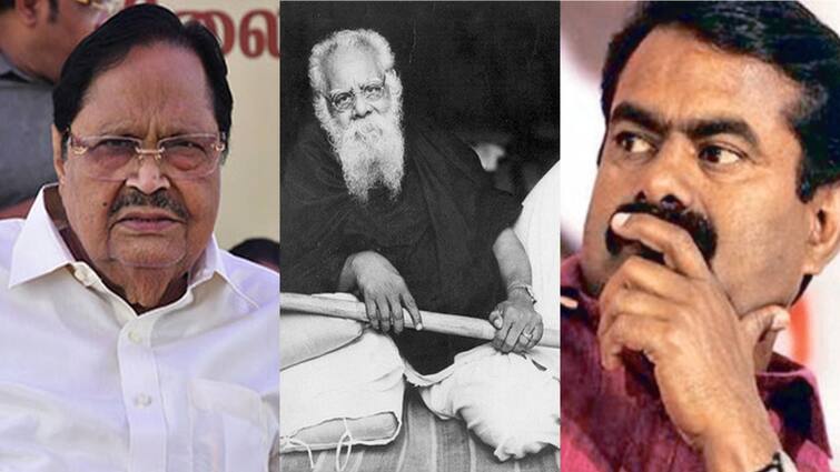 minister duraimurugan criticise seeman controversial speech periyar know details here 
