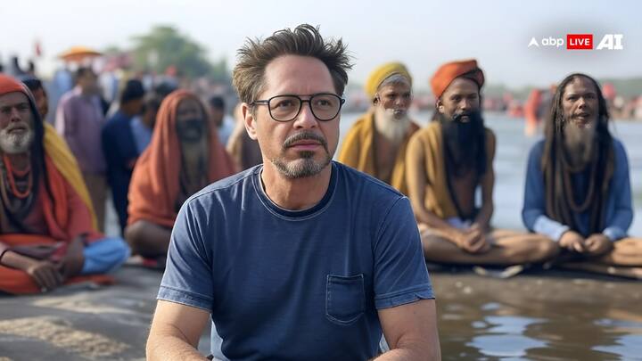 In an imaginative twist, Marvel superheroes join the festivities, their iconic personas blending seamlessly with the vibrant cultural and spiritual atmosphere of this grand Indian event.