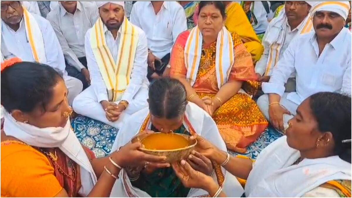 Viral News: మొక్కులు చెల్లించుకునేందుకు మహిళ సాహసం, 2 కిలోల నువ్వుల నూనె తాగాక!