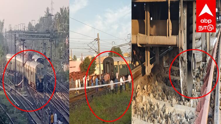 Train Accident Passenger train derails villupuram pondy train causing accident tnn Train Accident: திடீரென பயங்கர சத்தம் ; தடம்புரண்ட ரயில்... அதிர்ஷ்டவசமாக உயிர்தப்பிய பயணிகள்