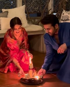 Lohri 2025: लोहड़ी पर लाल सूट पहन दुल्हन सी सजीं कृति खरबंदा, पति पुलकित सम्राट का हाथ थाम अग्नि के लिए फेरे, देखें तस्वीरें