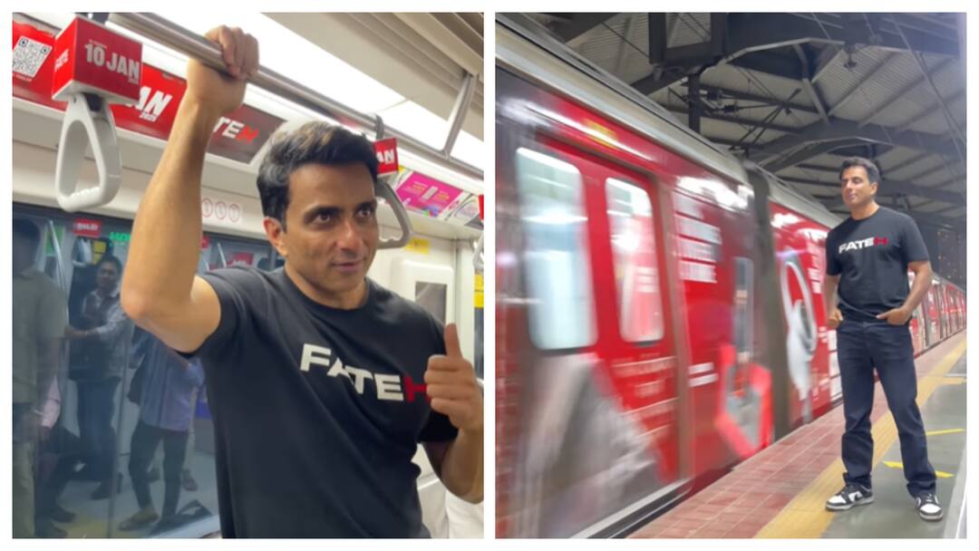 Sonu Sood Takes A Ride On Mumbai Metro Interacts With Fans While Promoting Fateh Sonu Sood Takes A Ride On Mumbai Metro, Interacts With Fans While Promoting ‘Fateh’