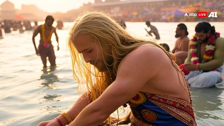 Thor, the God of Thunder, feels right at home, his Asgardian heritage resonating with the divine aura of the Maha Kumbh.
