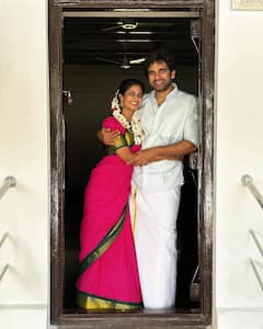 Keerthi Pandian: சிம்பிள் சேலையில் கணவர் அசோக் செல்வனுடன் கீர்த்தி பாண்டியன் கொண்டாடிய ரொமான்டிக் பொங்கல்!