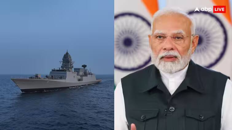 pm modi dedicates 3 advanced naval combatants to the nation PM Modi; பிரதமர் மோடியை பிரமிக்க வைத்த 3 போர் கப்பல்கள் நாட்டுக்கு அர்ப்பணிப்பு