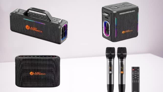 JUST CORSECA launched five portable speakers for personal and professional use check price specs features and more एक साथ 5 नए प्रीमियम Portable Speaker लेकर आया ये ऑडियो ब्रांड, कीमत से फीचर्स तक जानिए सबकुछ