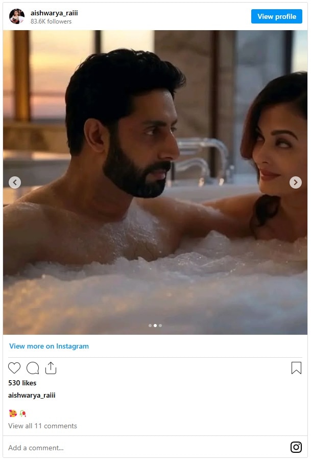 Abhishek Aishwarya Viral Bathtub Photos: ऐश्वर्या -अभिषेकचे बाथटबमधील फोटो व्हायरल; सोशल मीडियावर खळबळ