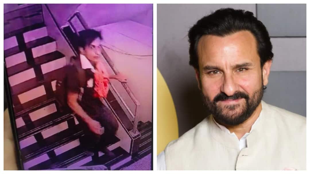 Saif Ali Khan Attacker Seen On CCTV In Building Staircase know more details here சைஃப் அலிகானை குத்தியது யார்? படிக்கட்டில் இருந்து இறங்கும் மர்ம நபர்.. பரபர CCTV காட்சி!