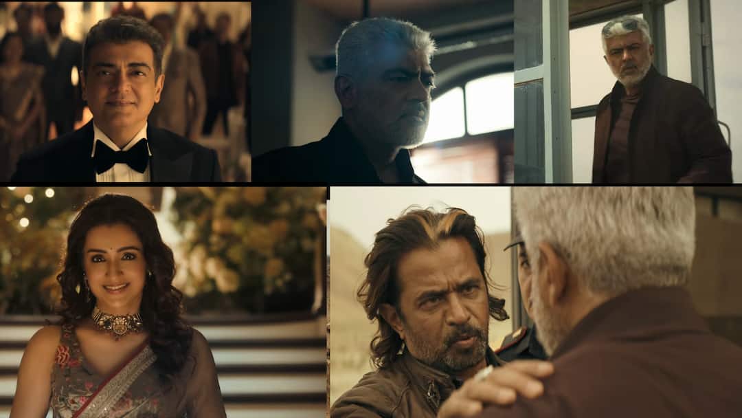 Vidamuyarchi Trailer breakdown hollywood standard visuals anirudh ravichander bg music elevates gripping trailer Vidamuyarchi Trailer : ஹாலிவுட் தரத்தில் காட்சிகள்.. பின்னியெடுத்த மகிழ்-அனிருத் கம்போ.. விடாமுயற்சி டிரெய்லர் எப்படி இருக்கு?