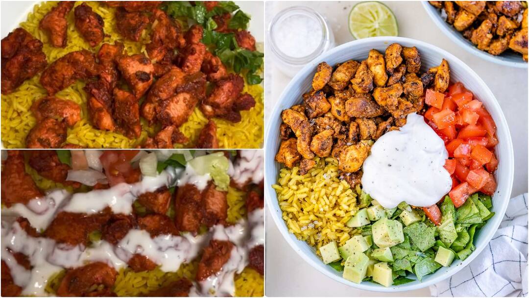 Low Calorie Diet with Chicken Satisfy Your Biryani Craving with This Healthy Chicken Over Rice Recipe Chicken Over Rice Recipe : డైట్​లో ఉన్నప్పుడు చికెన్ బిర్యాని తినాలనిపిస్తే.. ఈ చికెన్ ఓవర్​ రైస్​ని ట్రై చేయండి, లో క్యాలరీ హెల్తీ రెసిపీ ఇదే