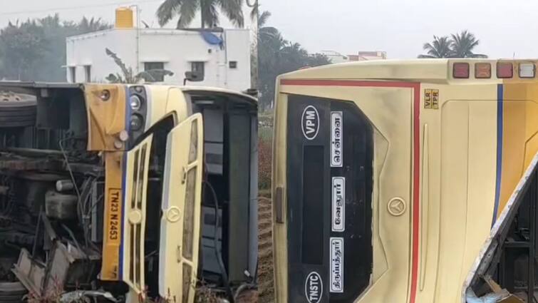 Tirupattur road accident 10 injured after govt bus upset in agricultural land Road Accident : பள்ளத்தில் கவிழ்ந்த அரசு பேருந்து! பயணிகளின் நிலை என்ன? முழு விவரம்