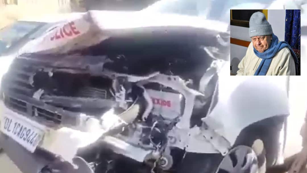 Farooq Abdullah Convoy Accident In Rajasthan Car Hits Wild Animal Nilgai NC President Safe Farooq Abdullah Convoy Car Hits Nilgai In Rajasthan, NC President Safe