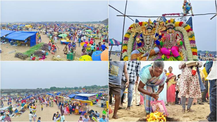 tamilnadu viluppuram River festival 2025 celebration tnn River festival 2025: கோலாகலமாக தொடங்கிய ஆற்று திருவிழா - அலைமோதிய மக்கள் கூட்டம்