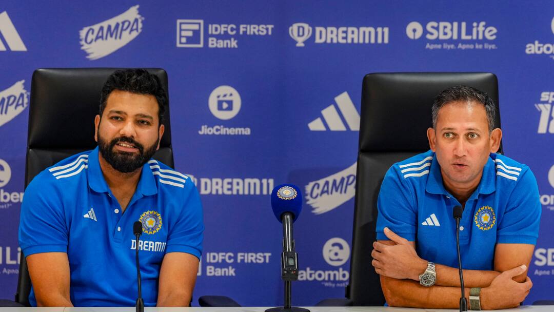 BCCI के नियमों पर रोहित शर्मा ने उठाए सवाल, अजीत अगरकर बोले- यह कोई स्कूल नहीं... Indian Captain Rohit Sharma and chief selector Ajit Agarkar reaction on latest BCCI Guidelines for Players BCCI के नियमों पर रोहित शर्मा ने उठाए सवाल, अजीत अगरकर बोले- यह कोई स्कूल नहीं...