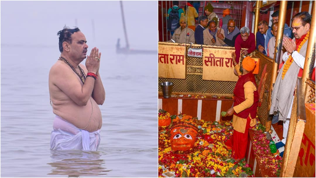 महाकुंभ पहुंचे राजस्थान के CM भजनलाल शर्मा, संगम में लगाई आस्था की डुबकी, सामने आईं तस्वीरें Maha Kumbh 2025 Rajasthan CM Bhajan Lal Sharma takes holy dip at Sangam Prayagraj See Photos महाकुंभ पहुंचे राजस्थान के CM भजनलाल शर्मा, संगम में लगाई आस्था की डुबकी, सामने आईं तस्वीरें