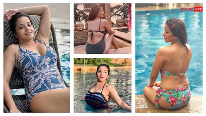 Monalisa Bikini Photos: ભોજપુરી અભિનેત્રી મોનાલિસા તેના ગ્લેમરસ લુક્સથી તેના ચાહકોને પ્રભાવિત કરે છે. તેણીએ બિકીની અને મોનોકિની પહેરીને તેના ચાહકોના હૃદયના ધબકારા અનેક ગણા વધારી દીધા છે.