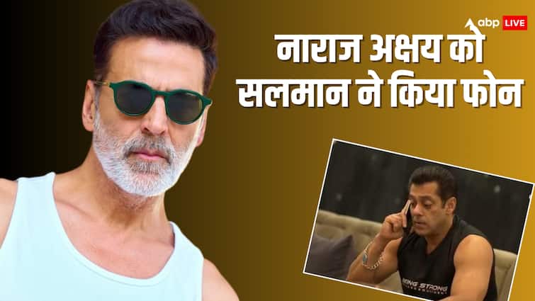 अक्षय कुमार को सलमान खान ने किया फोन, बिग बॉस से बिना शूटिंग ही लौटे थे खिलाड़ी कुमार, जानें क्या हुई बातचीत bigg boss 18 salman khan called akshay kumar after he returned from set after waiting for actor for llb 3 shooting अक्षय कुमार को सलमान खान ने किया फोन, बिग बॉस से बिना शूटिंग ही लौटे थे खिलाड़ी कुमार, जानें क्या हुई बातचीत