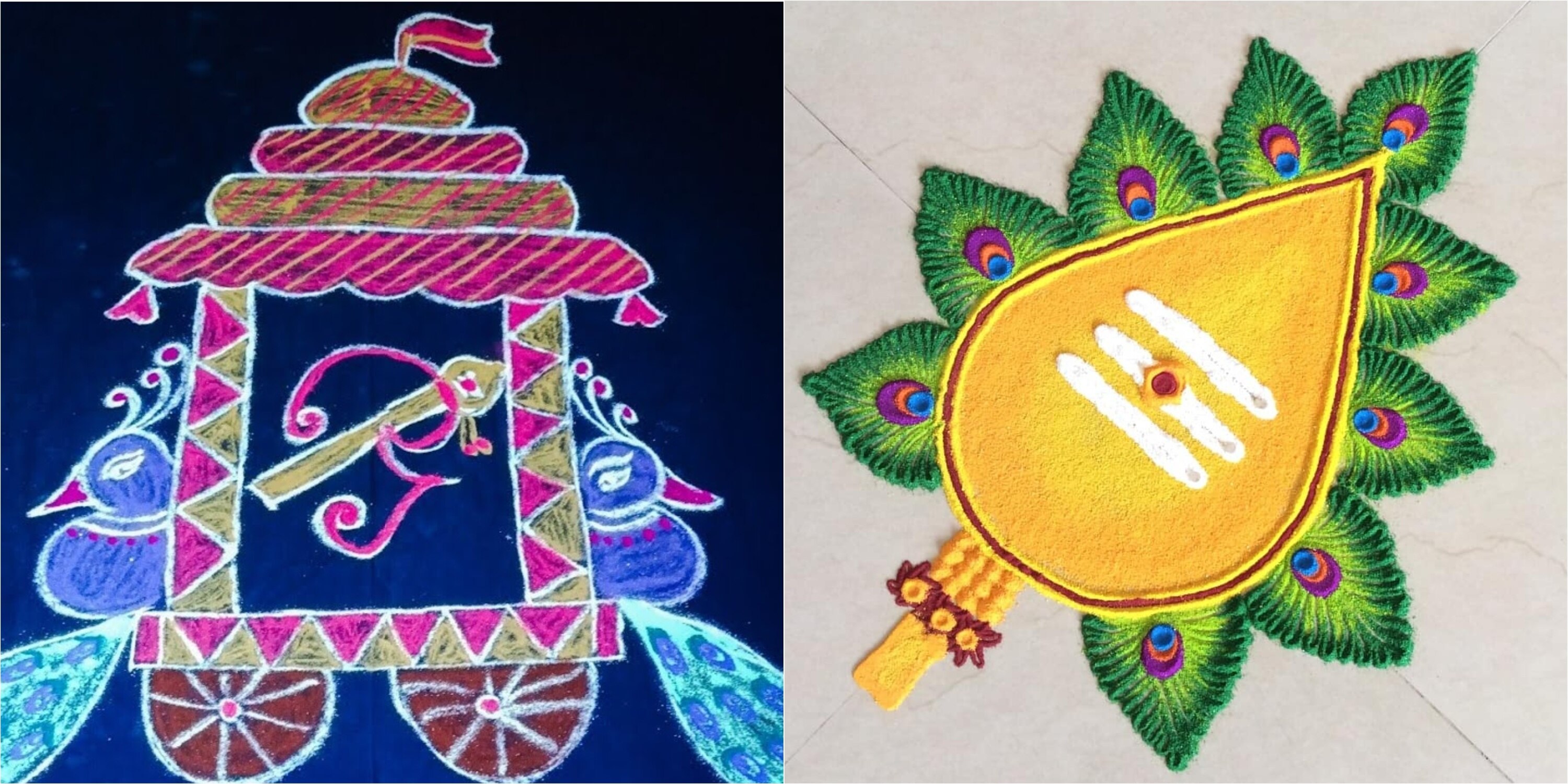 Rangoli Kolam: பக்தர்களே! வாசலில் இனிமேல் இந்த முருகன் ரங்கோலி கோலங்களை போடுங்க!