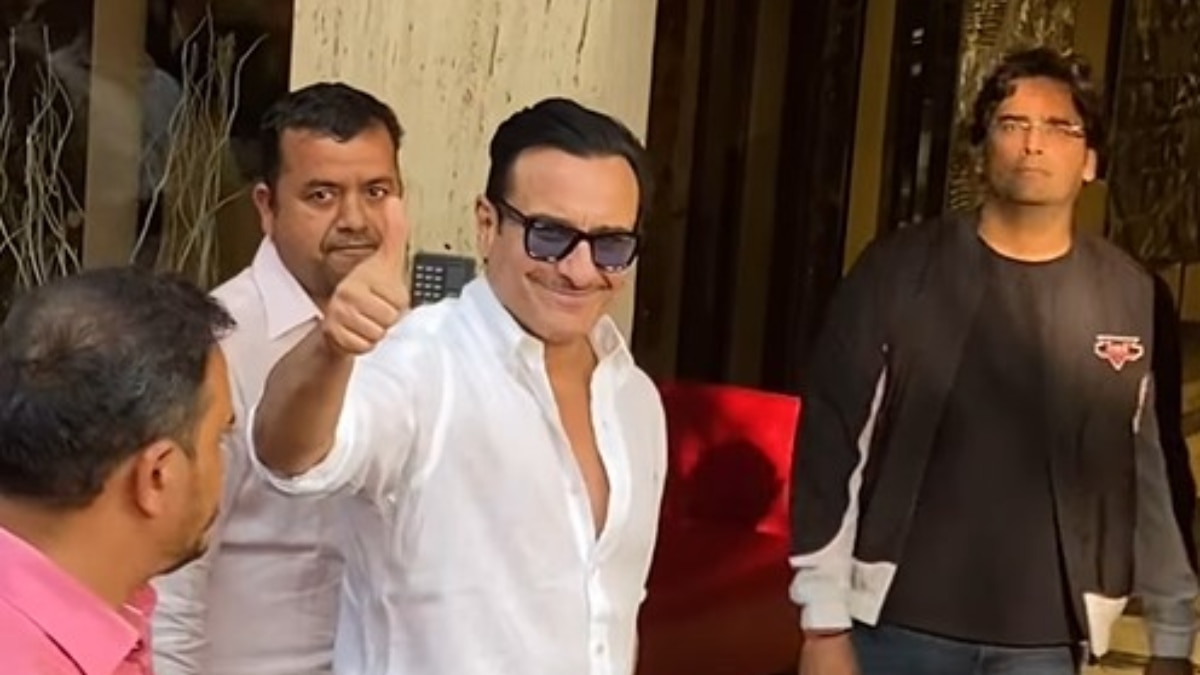 Saif Ali Khan Smiles & Waves At Paps As He Reaches Home, Watch Video