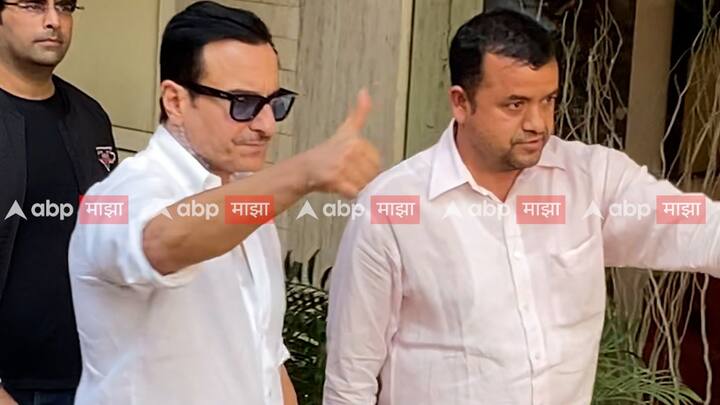 लीलावती रुग्णालयातून सैफ अली खानला आज डिस्चार्ज देण्यात आला. त्यानंतर, आपल्या काळ्या रंगाच्या कारमधून पांढरे कपडे घातलेला सैफ नवाबी रुबाबात बाहेर पडला.