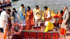 महाकुंभ में गौतम अडाणी ने की सेवा, संगम जाकर की पूजा, देखें वीडियो