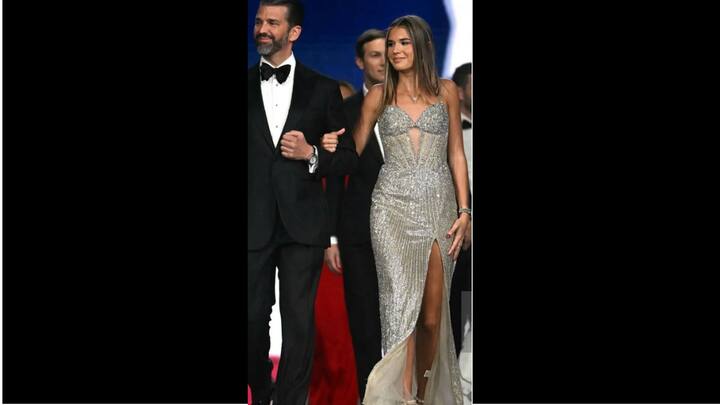 Kai Madison Trump attended the Ball alongside her father, Donald Trump Jr., exuded grace and elegance. She complemented her look with heels, crystal heart necklace, matching earrings, and a chich bracelet watch. (Image Source: Instagram/@celebstyletalk)
