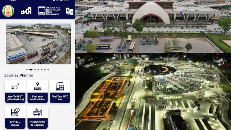 Kilambakkam real-time information on buses platforms on Kilambakkam terminus app Tnn KCBT APP: கிளாம்பாக்கத்தில் எந்த டைமுக்கு என்ன பஸ் ? சி.எம்.டி.ஏ வெளியிட்ட APP..! முழு தகவல்