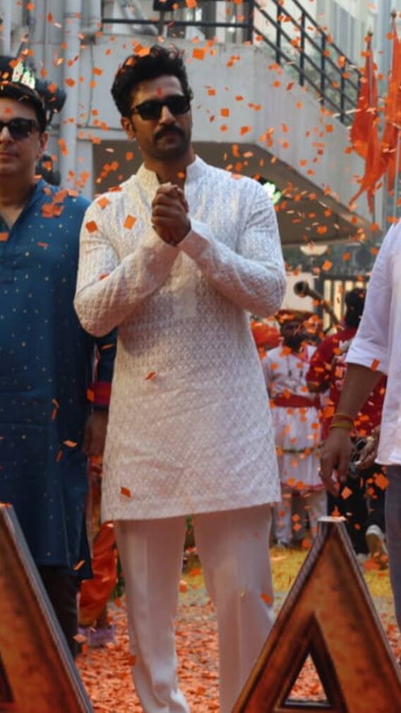 Vicky Kaushal, Rashmika Mandanna At Chhaava Trailer Launch