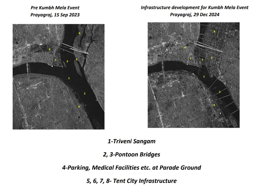 अंतरिक्ष से प्रयागराज महाकुंभ की ये तस्वीरें मोह लेंगी आपका मन, दिखा ये बड़ा अंतर