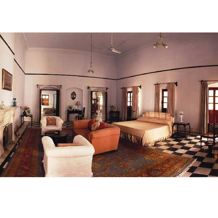 The palace features a magnificent Durbar Hall and several royal chambers, showcasing the royal essence of the property.