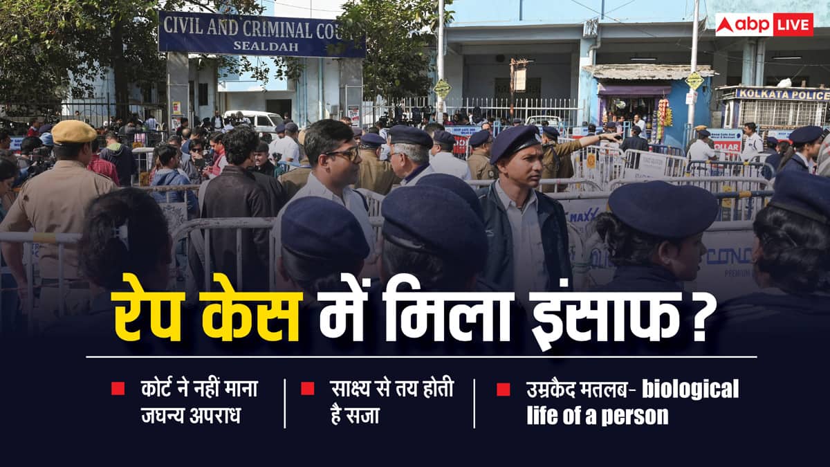 5 महीने में सजा, आजीवन कारावास..., कोलकाता रेप केस में कोर्ट के त्वरित फैसले ने जगाई इंसाफ की उम्मीद