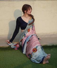 बैकलेस ब्लाउज, साड़ी का पल्लू उतार माहिरा शर्मा ने छत पर दिए पोज, फैंस बोले- 'अतिसुंदर'