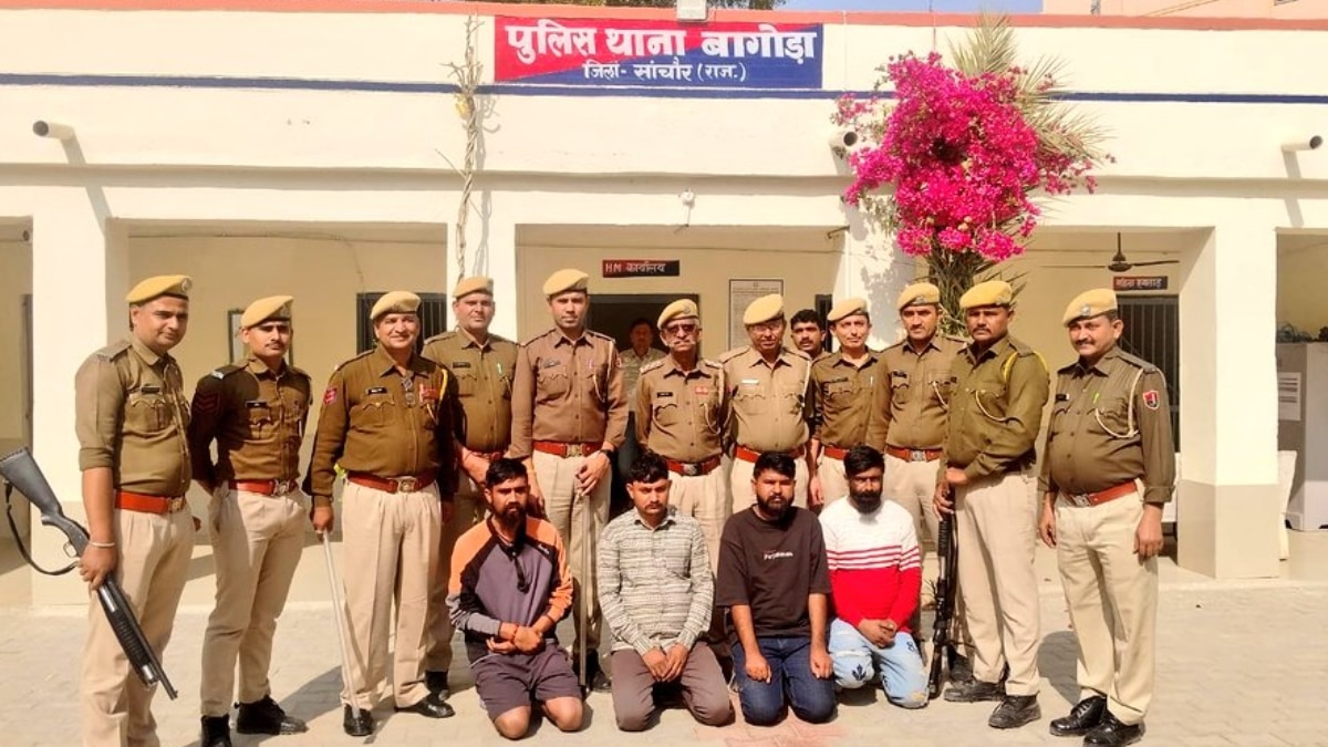 जालौर: व्यापारी से मारपीट और गाड़ी में तोड़फोड़, पुलिस ने पकड़ करबाजार में पैदल घुमाया