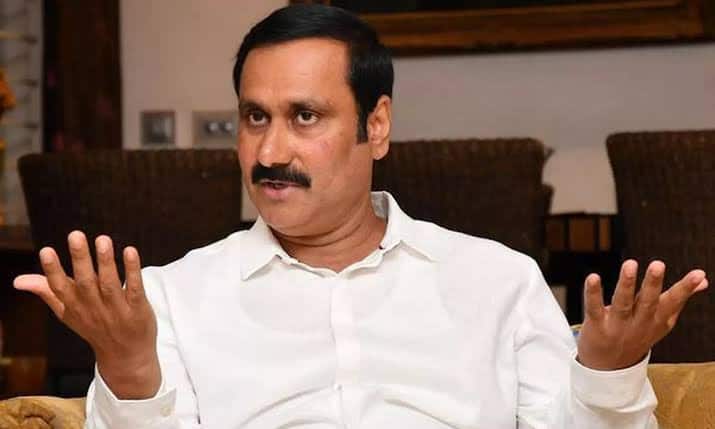 Anbumani says Thirumavalavan was a violation of law and order tnn அத்துமீறு , அடங்க மறு , திருப்பி அடி என்பது சட்டம் - ஒழுங்கு சீர்கேடு  - திருமாவை சாடிய அன்புமணி